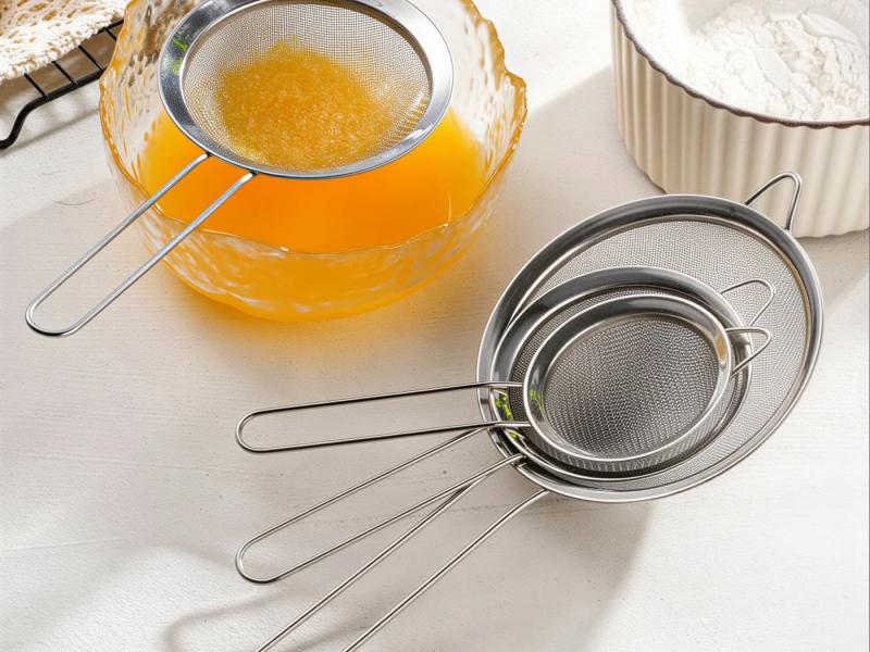 Strecurătoare de Bucătărie 3/set din Inox 23x10cm Diferite Dimensiuni