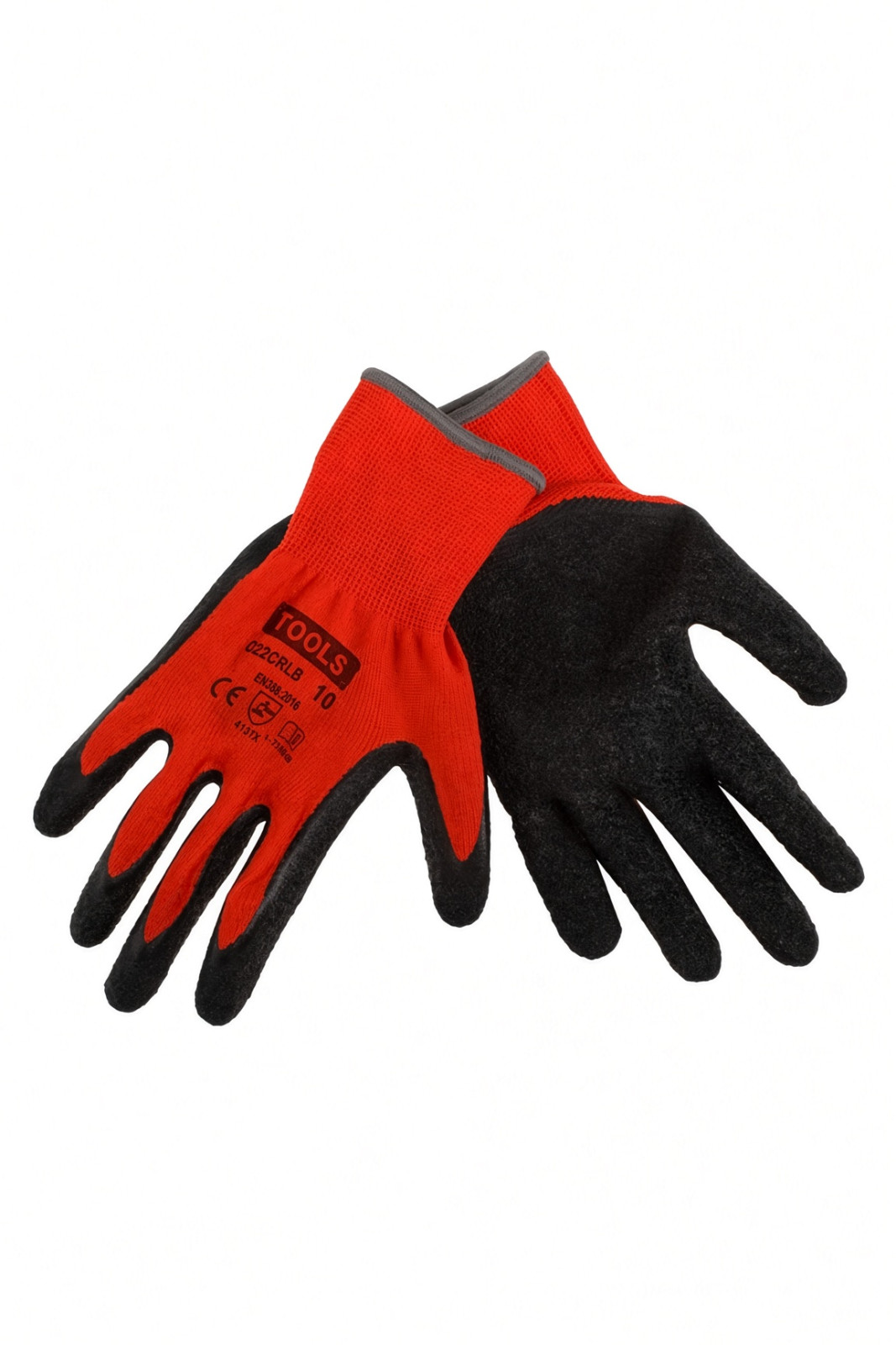 Manusi din Latex Rosu Negru de Gradina Nr.10