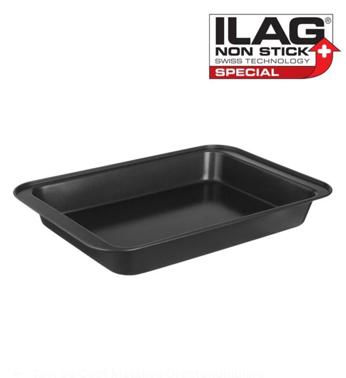 Tava Neaderenta Metalica Dpreptunghiulara ILAG 37x25x5cm