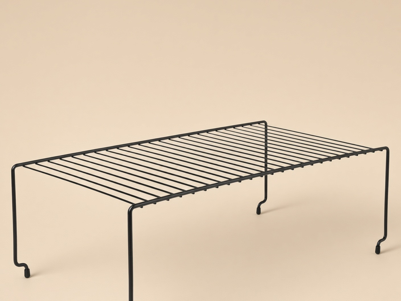 Raft Metalic Stivuibil Negru 45x23x15cm