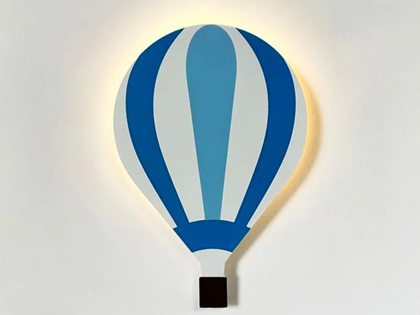 Lampa cu LED Alb Albastru in Forma de Balon de Aer Cald 