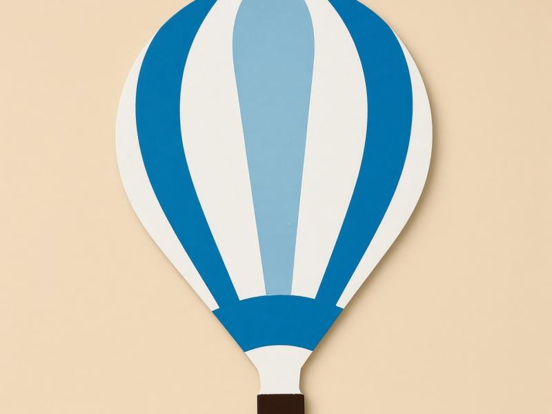 Lampa cu LED Alb Albastru in Forma de Balon de Aer Cald 