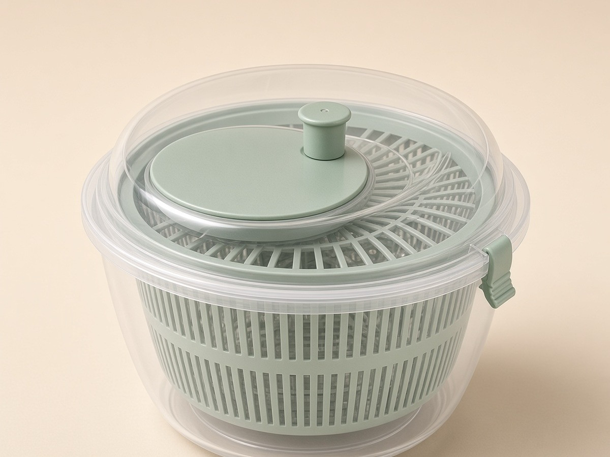 Uscator din Plastic Verde pentru Salata Ø24x14cm - 4.4L